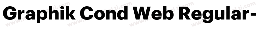 Graphik Cond Web Regular字体转换